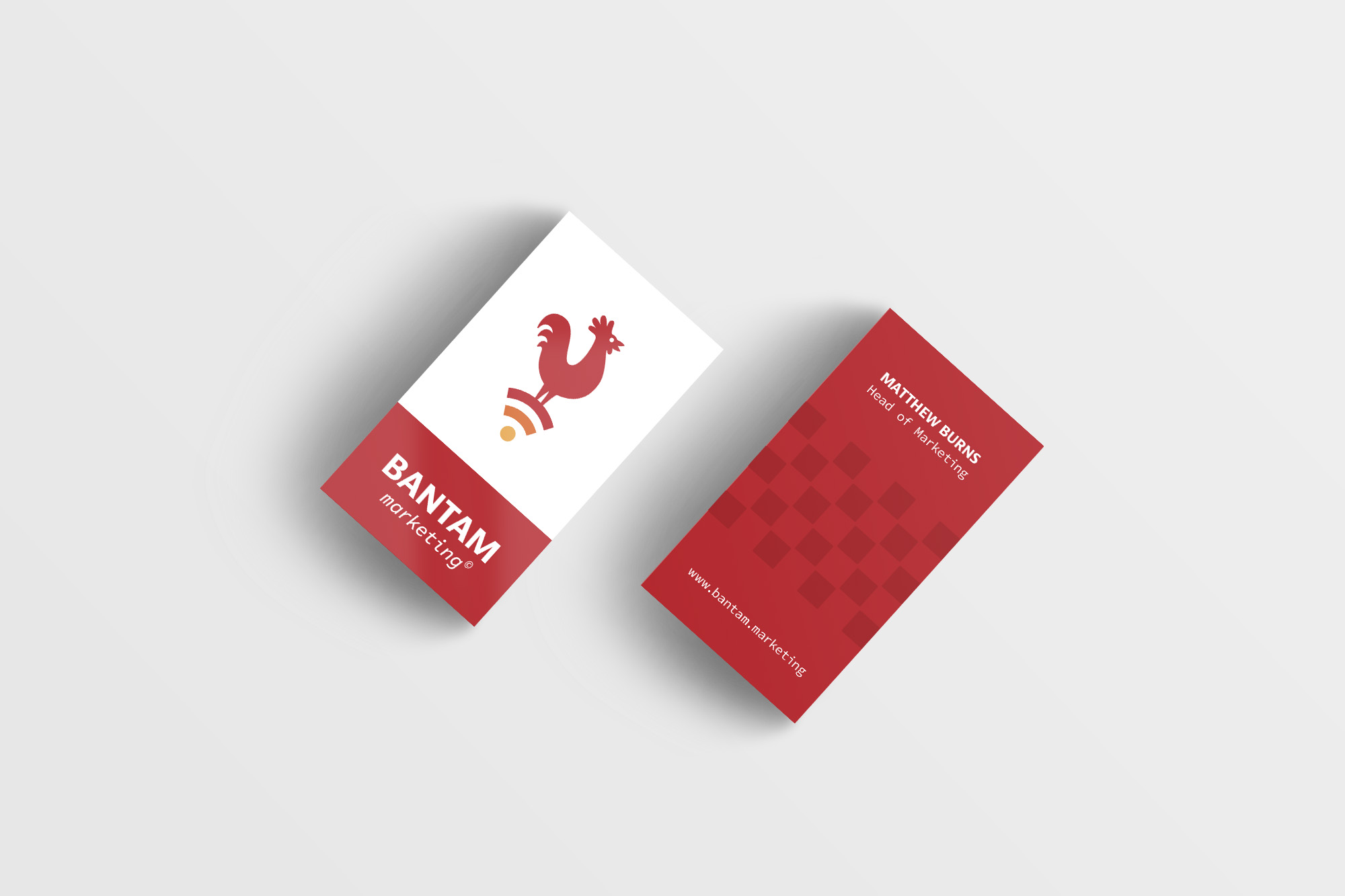 Logo and business card design for marketing agency