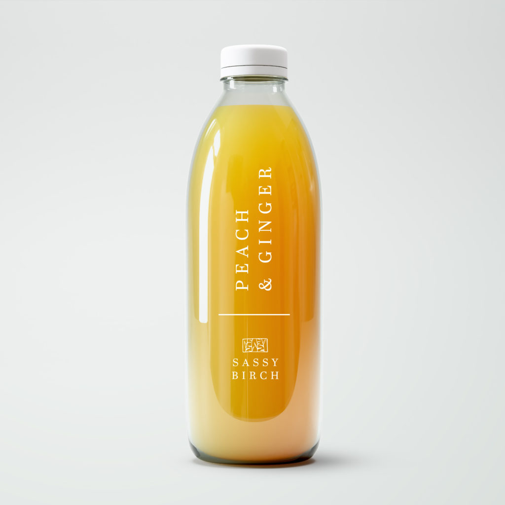 Logo on bottle of juice