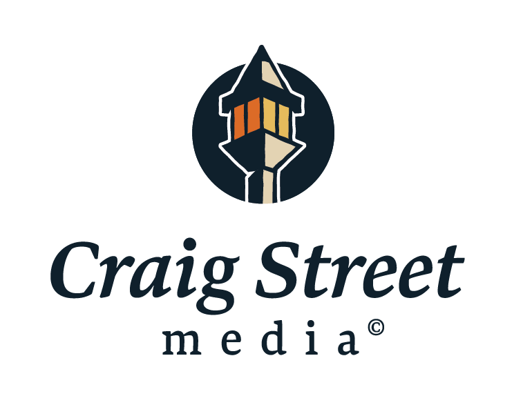 Primary logo design for Craig Street Media