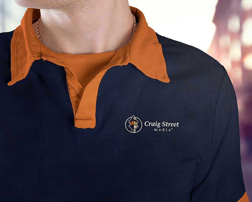Polo shirt with logo design for Craig Street Media